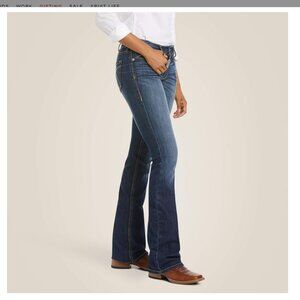 Ariat R.E.A.L. Perfect Rise Stretch Rosa Boot Cut Jean, Size 28 X 35 (Long) NWT